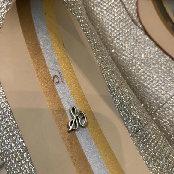 Sam Edelman Danna Glitter Gold Heel Pointed Toe Pump Women 10 Excellent - Picture 6 of 8